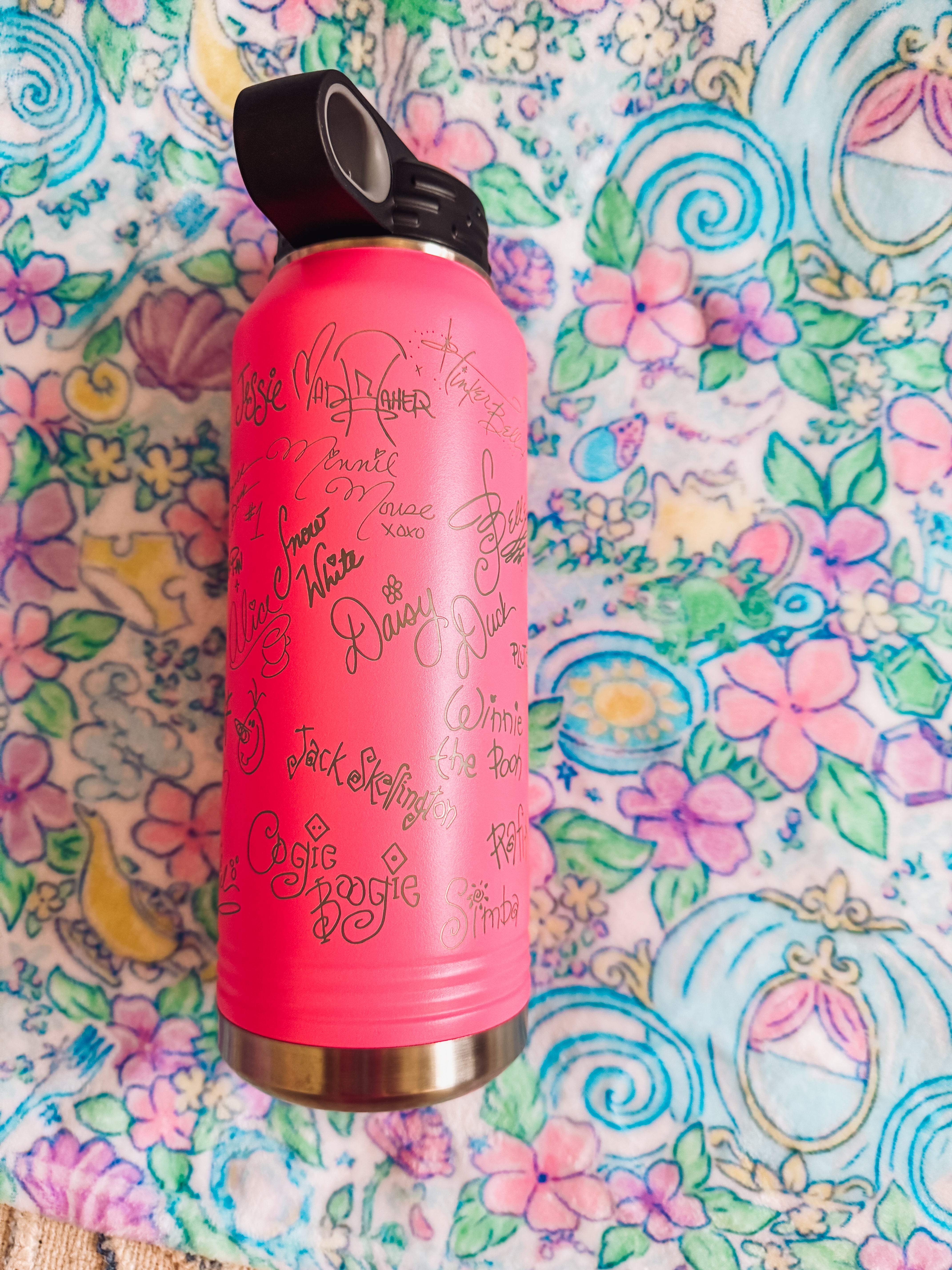 Pink Castle Autograph Water Bottle 32oz